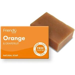 Friendly Soap Oranje & Grapefruit Natuurlijke Zeep - 95g Friendly Soap Oranje & Grapefruit Natuurlijke Zeep - 95g