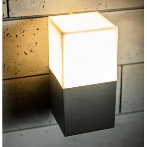 CGC Lighting Amara dark grey cube outdoor wall light CGC Lighting Amara dark grey cube outdoor wall light