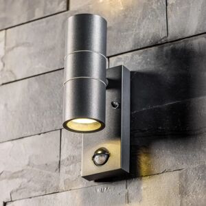 CGC MIA Dark Grey Stainless Steel GU10 Up and Down Wall Light - Wall Light CGC MIA Dark Grey Stainless Steel GU10 Up and Down Wall Light - Wall Light