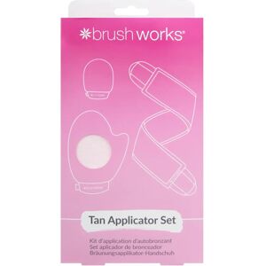 Brushworks Tan Applicator Set - Vegan, Face & Body Mitts Brushworks Tan Applicator Set - Vegan, Face & Body Mitts
