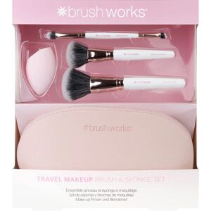 Brushworks Reseset med Sminkborstar & Svamp Brushworks Reseset med Sminkborstar & Svamp
