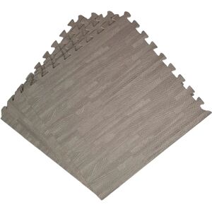 Samuel Alexander 32 Piece Grey Wood Effect EVA Foam Floor Tiles - Floor Protection Samuel Alexander 32 Piece Grey Wood Effect EVA Foam Floor Tiles - Floor Protection