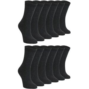 Sock Snob 12 Pair Grey Cotton School Socks - 7-10 Years Sock Snob 12 Pair Grey Cotton School Socks - 7-10 Years