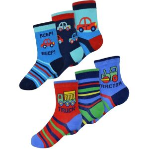 Sock Snob Baby Boys Cotton Cars Trucks Socks - 6 Pairs - Multi Sock Snob Baby Boys Cotton Cars Trucks Socks - 6 Pairs - Multi