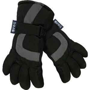 THMO Kids Thinsulate Waterproof Ski Gloves - Black 8-9 Years THMO Kids Thinsulate Waterproof Ski Gloves - Black 8-9 Years