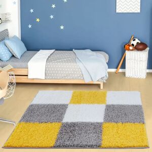 The RUGS Myshaggy Collection Rugs Geometric Design - 381 Yellow The RUGS Myshaggy Collection Rugs Geometric Design - 381 Yellow