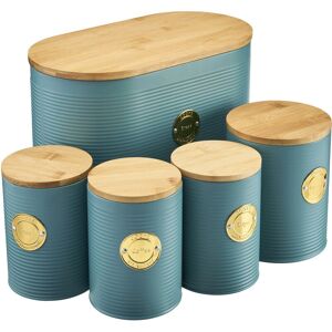 Cooks Professional - Bread Bin Set - Teal - Kitchen Storage Set Cooks Professional - Bread Bin Set - Teal - Kitchen Storage Set