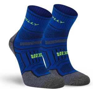 Hilly Twin Skin Anklet Socks - Cobalt Blue/Grey Marl - Large Hilly Twin Skin Anklet Socks - Cobalt Blue/Grey Marl - Large