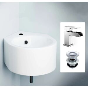 Palmer 310mm Wall Hung Basin - Waterfall Mono Tap - Basin Palmer 310mm Wall Hung Basin - Waterfall Mono Tap - Basin