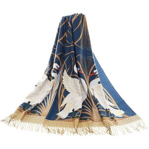 Signare Walter Crane Swan Art Pashmina - Art Nouveau Style Signare Walter Crane Swan Art Pashmina - Art Nouveau Style
