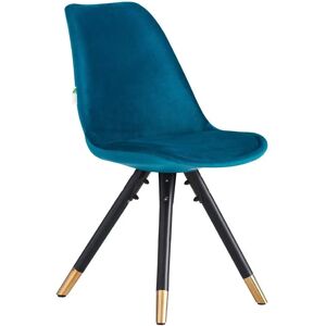 Life Interiors Sofiya Velvet Dining Chair - Blue - Ergonomic Life Interiors Sofiya Velvet Dining Chair - Blue - Ergonomic