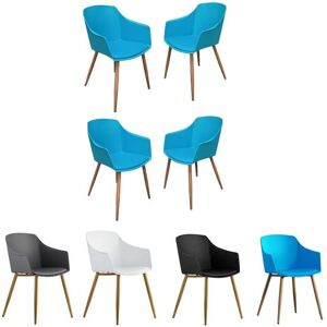 Life Interiors - Eden - Plástico - Set de 4 - Sillas de comedor Life Interiors - Eden - Plástico - Set de 4 - Sillas de comedor