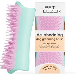 Tangle Teezer De-Shedding & Dog Grooming Brush - Mint Pink - Dog Grooming Tool Tangle Teezer De-Shedding & Dog Grooming Brush - Mint Pink - Dog Grooming Tool
