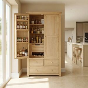 Harbour Lifestyle - Burford Larder - Natural Oak - Cabinet Harbour Lifestyle - Burford Larder - Natural Oak - Cabinet