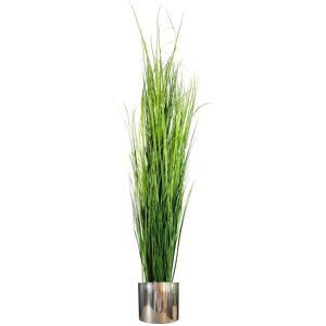 Pianta di erba artificiale Leaf 130cm con vaso in metallo - Pianta artificiale Pianta di erba artificiale Leaf 130cm con vaso in metallo - Pianta artificiale
