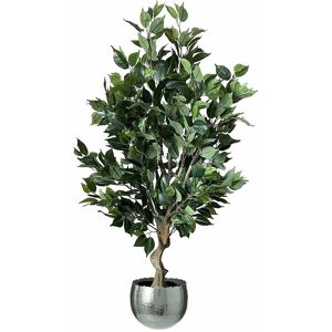 Leaf 100cm Premium Artificial Ficus Twist Tree Silver Curve Planter - Artificial Plant Leaf 100cm Premium Artificial Ficus Twist Tree Silver Curve Planter - Artificial Plant