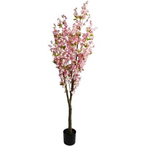 Leaf 180cm Pink Cherry Tree - Extra Pink Blossom, Wired Stems Leaf 180cm Pink Cherry Tree - Extra Pink Blossom, Wired Stems