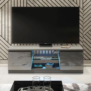 Creative Labs TV Unit 120cm LED Dark Grey Gloss Doors - TV Unit Creative Labs TV Unit 120cm LED Dark Grey Gloss Doors - TV Unit