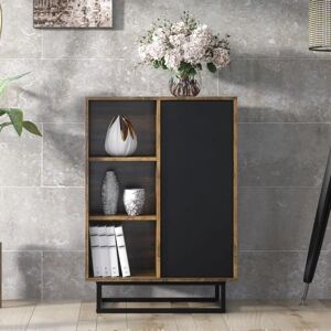 Creative Furniture 100cm Sideboard - Rustic & Black - Sideboard Creative Furniture 100cm Sideboard - Rustic & Black - Sideboard