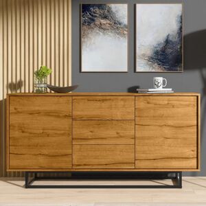 Creative Furniture 140cm Light Oak Sideboard - Sideboard Cabinet TV Stand Creative Furniture 140cm Light Oak Sideboard - Sideboard Cabinet TV Stand