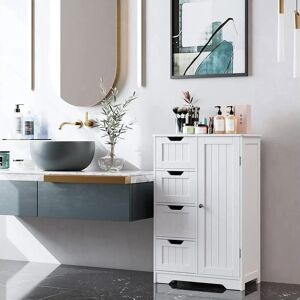 HYGRAD - White Wood Floor Cabinet - With Door HYGRAD - White Wood Floor Cabinet - With Door