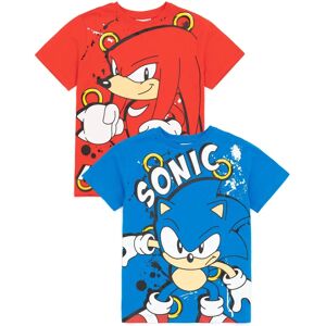 Sonic the Hedgehog - 2-Pack Short-Sleeved T-Shirts for Boys - Multicoloured Sonic the Hedgehog - 2-Pack Short-Sleeved T-Shirts for Boys - Multicoloured