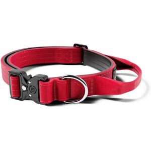 BullyBillows 2.5cm Combat Collar With Handle & Rated Clip - Red v2.0 - Dog Collar BullyBillows 2.5cm Combat Collar With Handle & Rated Clip - Red v2.0 - Dog Collar