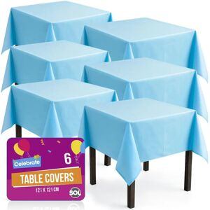SOL - Table Cloths 121x121 - Blue - Plastic - tablecloth SOL - Table Cloths 121x121 - Blue - Plastic - tablecloth
