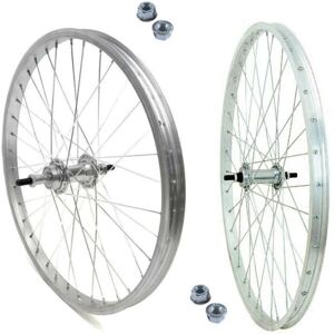 ECOVELO - Ruota 24x1.75 - Front - Rear - Bicycle Wheel Set - Publicité ECOVELO - Ruota 24x1.75 - Front - Rear - Bicycle Wheel Set - Publicité
