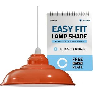 Coffire Red Vintage Curvy Metal Lamp Shade - Indoor Lamp Type Coffire Red Vintage Curvy Metal Lamp Shade - Indoor Lamp Type