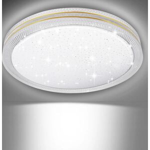 ExtraStar 24W LED Ceiling Light - Cold White - Round - Gold Edged ExtraStar 24W LED Ceiling Light - Cold White - Round - Gold Edged