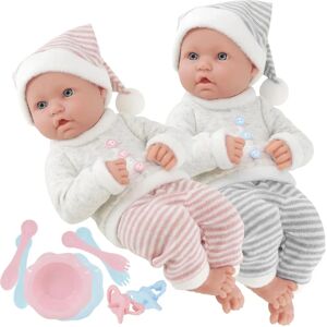 BiBi - Twin Baby - Boy & Girl - Dummy & Feeding Set - Dolls BiBi - Twin Baby - Boy & Girl - Dummy & Feeding Set - Dolls