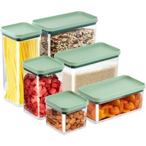 GEEZY - 6-Piece - Stackable - Lid - Food storage containers GEEZY - 6-Piece - Stackable - Lid - Food storage containers