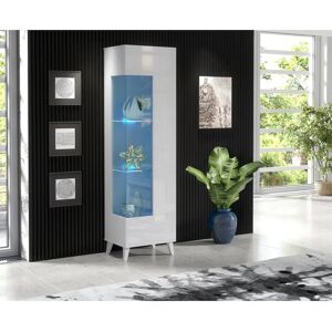 Furneo - Azzu - White - Blue LED - Display Cabinet Furneo - Azzu - White - Blue LED - Display Cabinet