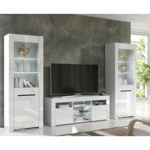 Furneo - TV Unit - White - LED Furneo - TV Unit - White - LED
