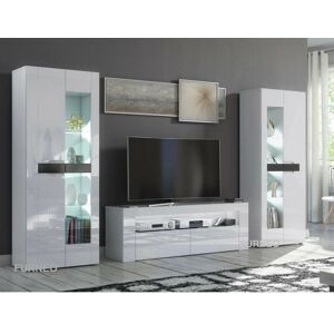 Furneo - TV Unit - White - High Gloss - TV unit Furneo - TV Unit - White - High Gloss - TV unit