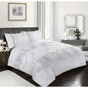 HomeSpace Direct Eleanor Embellished Pintuck Glitter Detail Duvet Cover Set - Duvet Cover Set HomeSpace Direct Eleanor Embellished Pintuck Glitter Detail Duvet Cover Set - Duvet Cover Set
