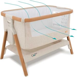 Tutti Bambini CoZee Bedside Crib - Scandinavian Walnut/Ecru Tutti Bambini CoZee Bedside Crib - Scandinavian Walnut/Ecru