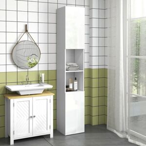 Kleankin White High Gloss 30x30x181.5cm - Bathroom Storage Cabinet Kleankin White High Gloss 30x30x181.5cm - Bathroom Storage Cabinet