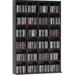 Homcom Model CD/DVD Storage - Black - Media Storage Shelf Homcom Model CD/DVD Storage - Black - Media Storage Shelf