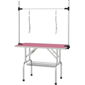 PawHut - 42in Grooming - Pink - Metal - Grooming Table PawHut - 42in Grooming - Pink - Metal - Grooming Table