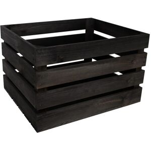 Creative Deco Boîte en Bois Noire - 50x40x30 cm - Rangement Polyvalent - Publicité Creative Deco Boîte en Bois Noire - 50x40x30 cm - Rangement Polyvalent - Publicité