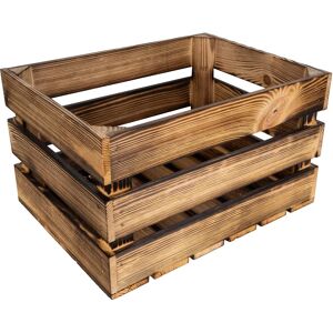 Creative Deco Boîte en Bois Vintage - Flamed - 40x30x23cm - Publicité Creative Deco Boîte en Bois Vintage - Flamed - 40x30x23cm - Publicité