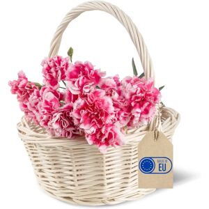 Creative Home White Wicker Basket - Gift, Fruit, Storage - 22x22x26cm Creative Home White Wicker Basket - Gift, Fruit, Storage - 22x22x26cm