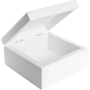 Creative Deco Small Wooden Box with Lid - Jewelry Box - 10x10x5 cm Creative Deco Small Wooden Box with Lid - Jewelry Box - 10x10x5 cm