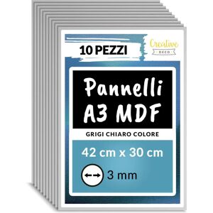 Painéis MDF A3 Creative Deco - Cinza - Laser, CNC, Decoração Painéis MDF A3 Creative Deco - Cinza - Laser, CNC, Decoração