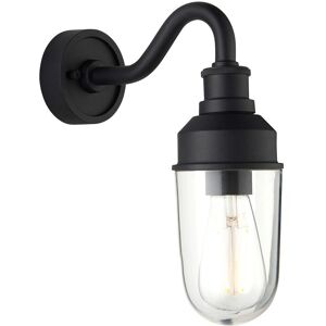 Merano Monza Outdoor Wall Lantern - IP44, Black Glass Merano Monza Outdoor Wall Lantern - IP44, Black Glass