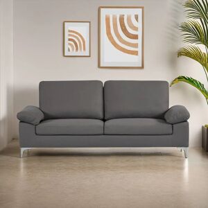 Kosy Koala Modern Two Seater Grey Fabric Chrome Feet Sofa Kosy Koala Modern Two Seater Grey Fabric Chrome Feet Sofa