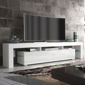 Creative Labs 200cm TV Unit - White Gloss Doors Creative Labs 200cm TV Unit - White Gloss Doors