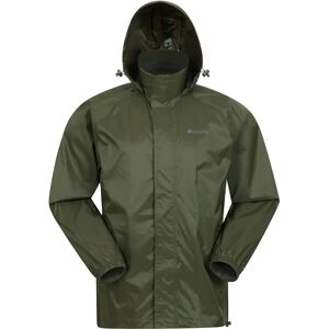 Mountain Warehouse Pakka Waterproof Jacket - Khaki - Breathable - Packaway - Men Mountain Warehouse Pakka Waterproof Jacket - Khaki - Breathable - Packaway - Men
